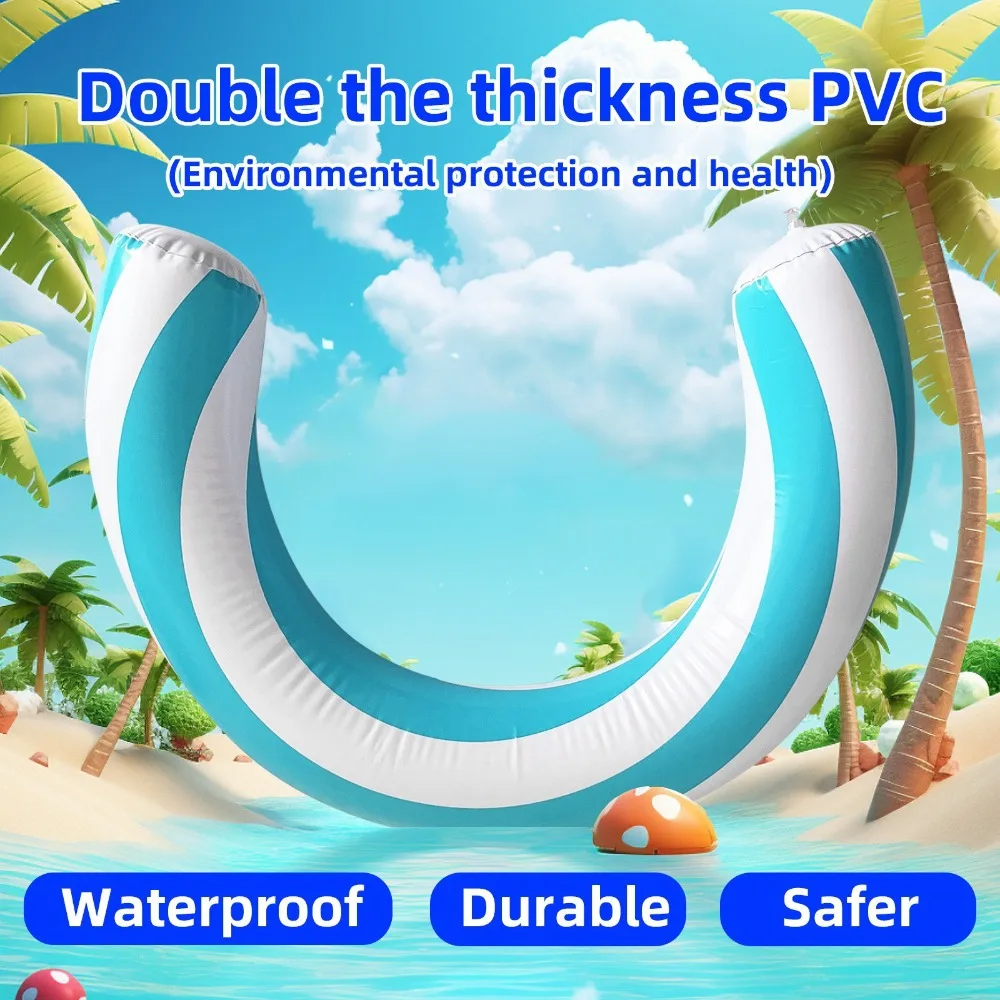 Inflatable Curved Pool Float Ring U Shaped Swimming Float Adults Kid Summer Beach Water Play Lounge Chair Portable Floating Raft
Inflatable Curved Pool Float Ring U Shaped Swimming Float Adults Kid Summer Beach Water Play Lounge Chair Portable Floating Raft