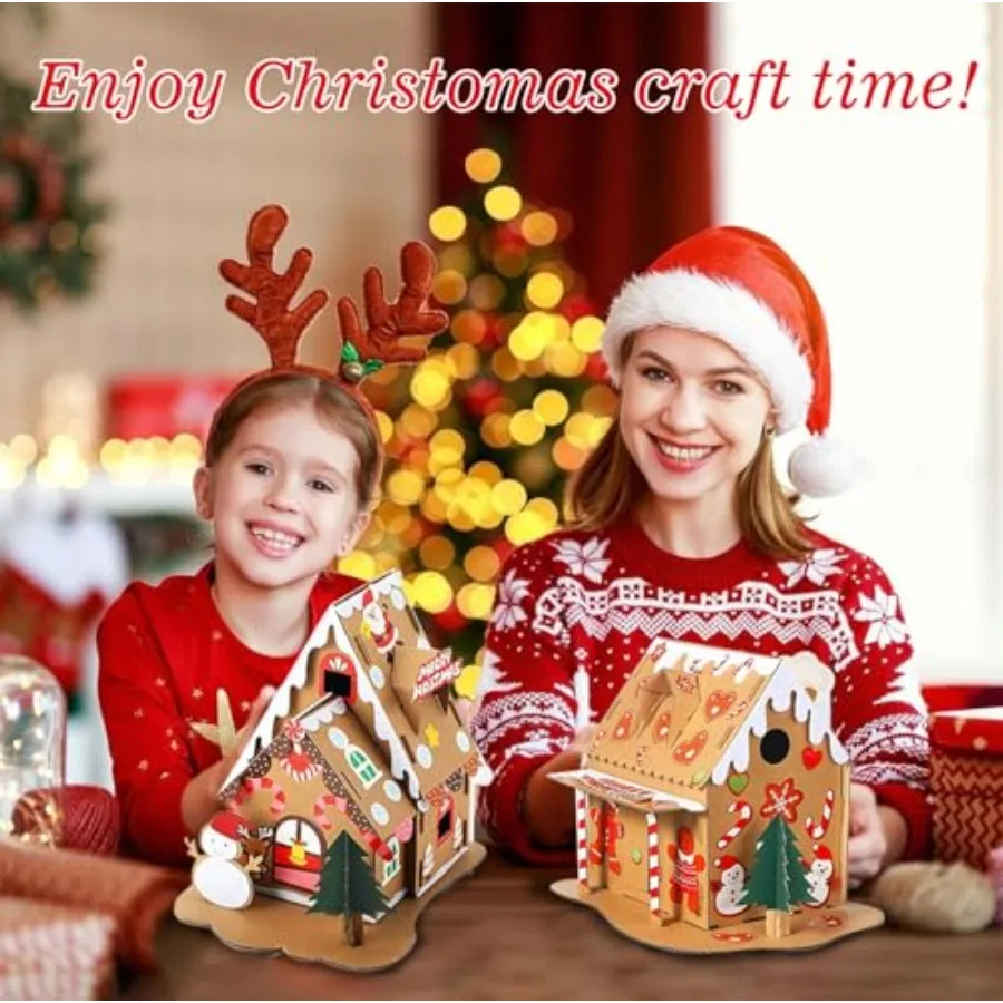 HYGGE 12 Sets Christmas Gingerbread House Craft Kit DIY Make Your Own Cardboard House Craft with Stickers Supplies for Christmas Holi
HYGGE 12 Sets Christmas Gingerbread House Craft Kit DIY Make Your Own Cardboard House Craft with Stickers Supplies for Christmas Holi