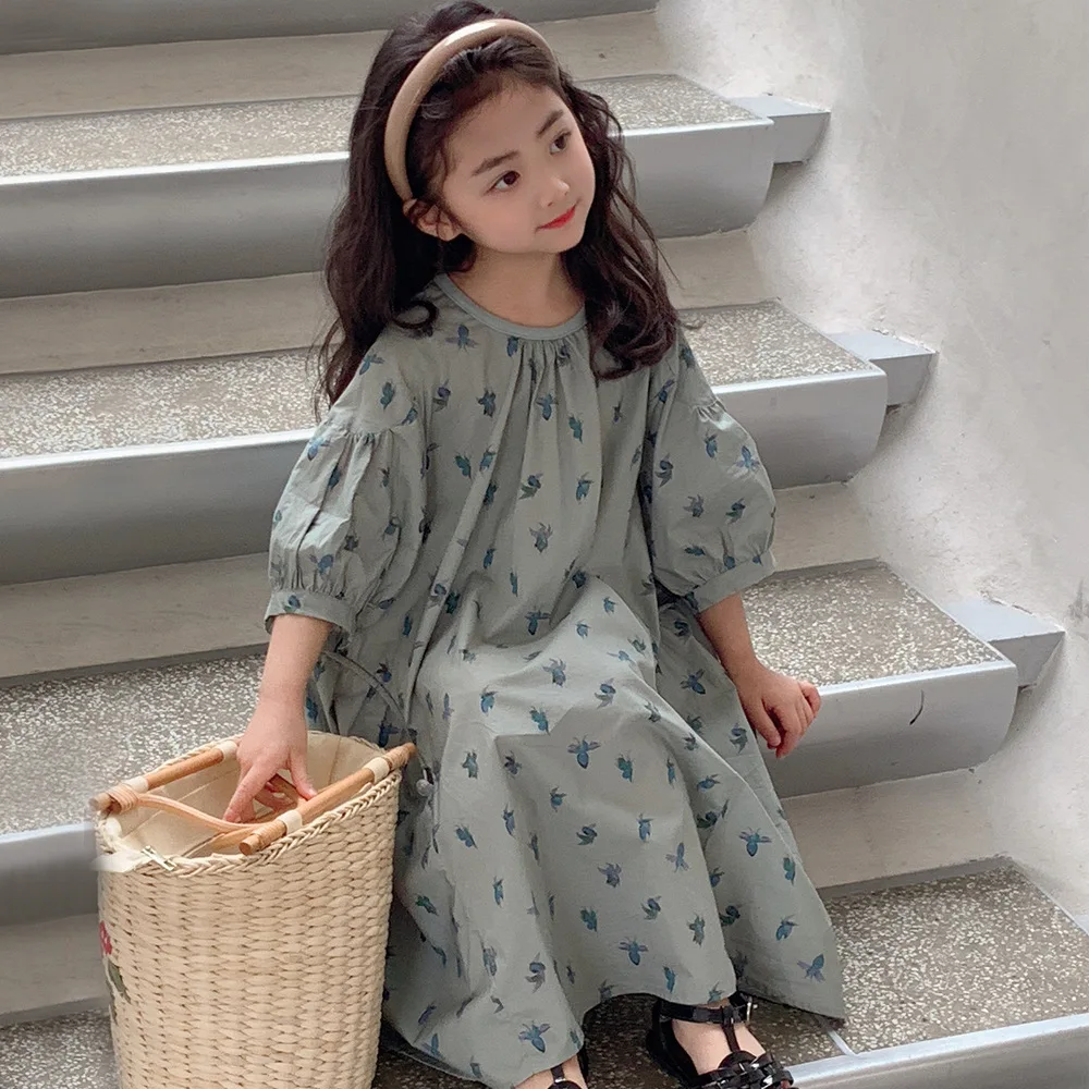 Printed Dress Summer 2025 New Fashionable Cute All-match Korean Casual Loose Long Sleeve Dress Kids Clothes
Printed Dress Summer 2025 New Fashionable Cute All-match Korean Casual Loose Long Sleeve Dress Kids Clothes
