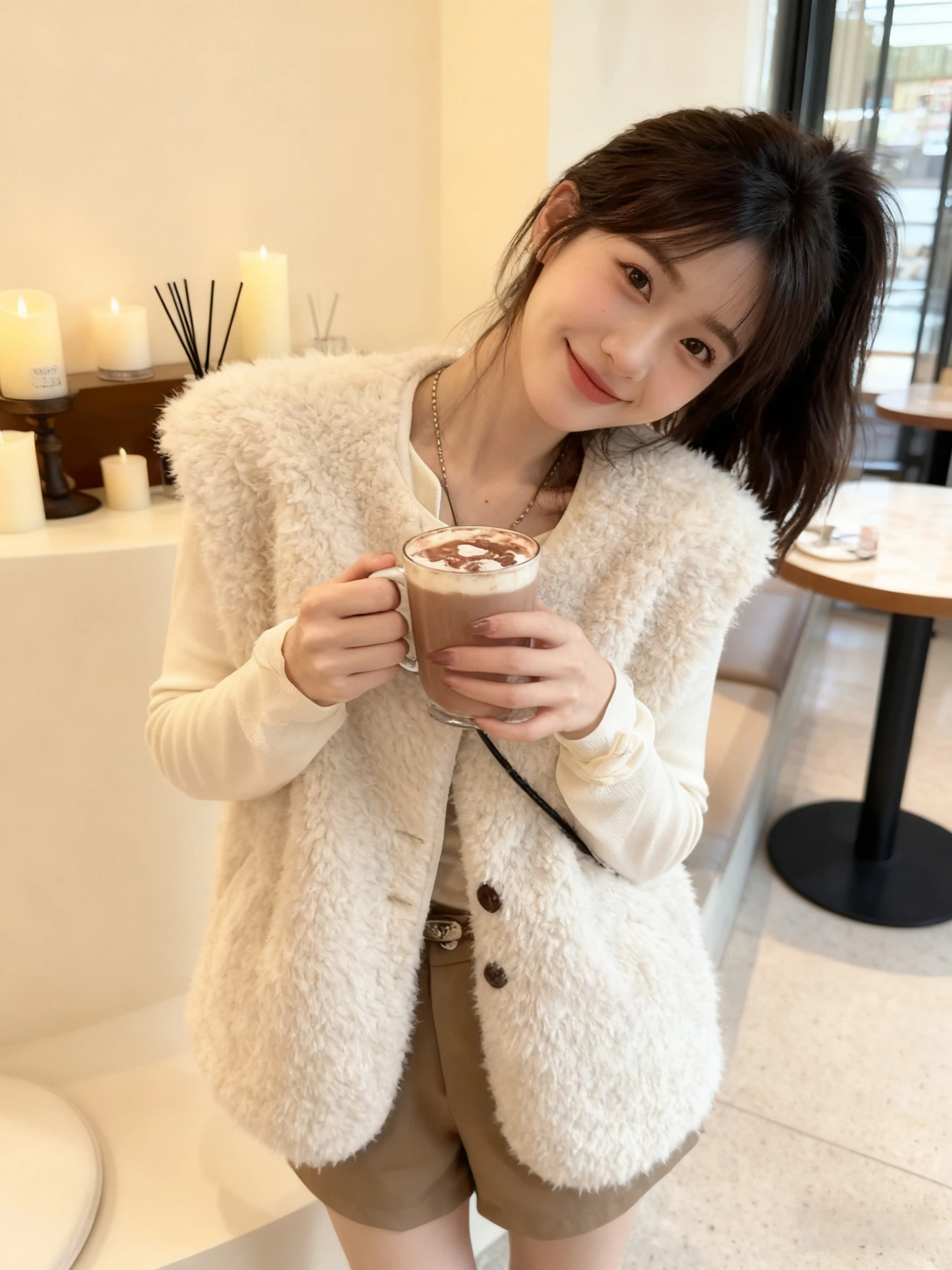 Lamb Fur Vest Women's Loose Sle Outerwear Autumn Winter Button up Layering Top Faionable Cozy ort Coat for Ladies
Lamb Fur Vest Women's Loose Sle Outerwear Autumn Winter Button up Layering Top Faionable Cozy ort Coat for Ladies