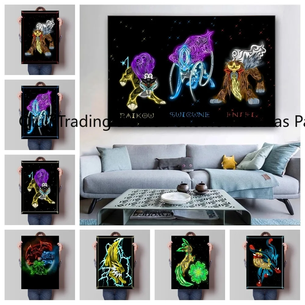 Japanese Vintage Anime Pokemon Jolteon Lucario Canvas Painting Decoration Art Wall Stickers Room Figures Poster Bedroom Decor
Japanese Vintage Anime Pokemon Jolteon Lucario Canvas Painting Decoration Art Wall Stickers Room Figures Poster Bedroom Decor
