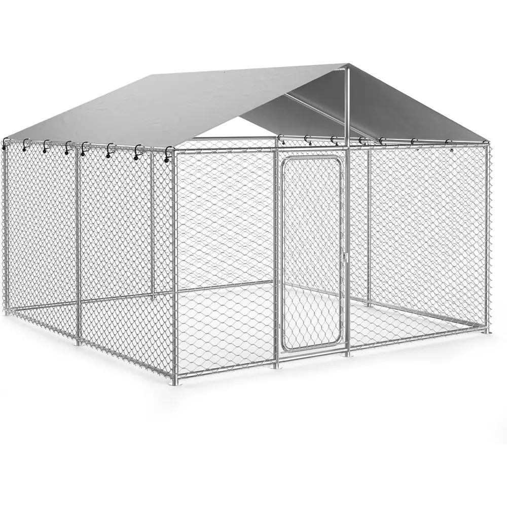 Sturdy 10x10 Outdoor Dog Kennel with Roof, Secure Lock, and Waterproof Cover for Large Breeds
Sturdy 10x10 Outdoor Dog Kennel with Roof, Secure Lock, and Waterproof Cover for Large Breeds