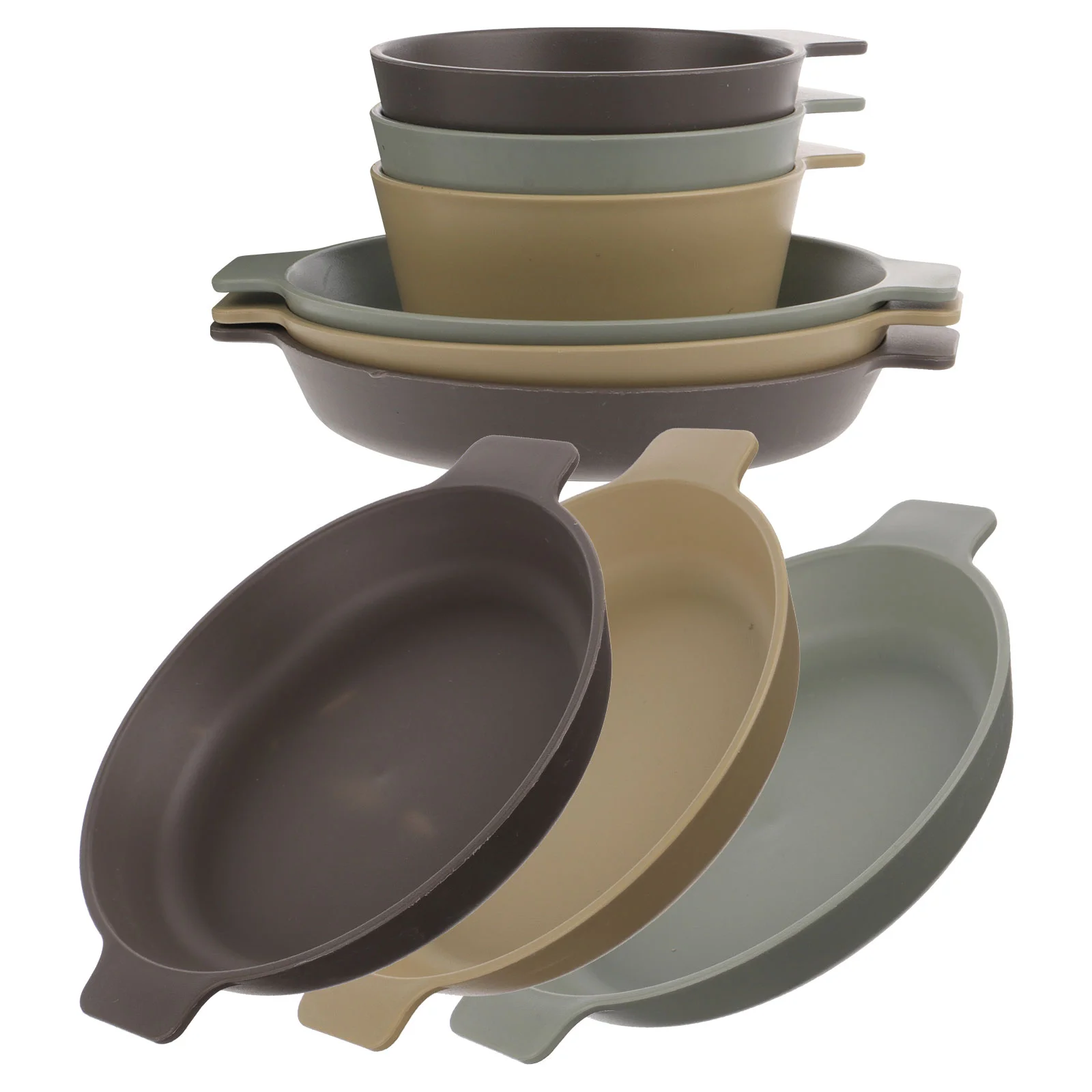 Outdoor Tableware Set Bowl Kit Plastic Dinnerware Cutlery Exquisite Delicate for Home Camping Dishes Plate
Outdoor Tableware Set Bowl Kit Plastic Dinnerware Cutlery Exquisite Delicate for Home Camping Dishes Plate