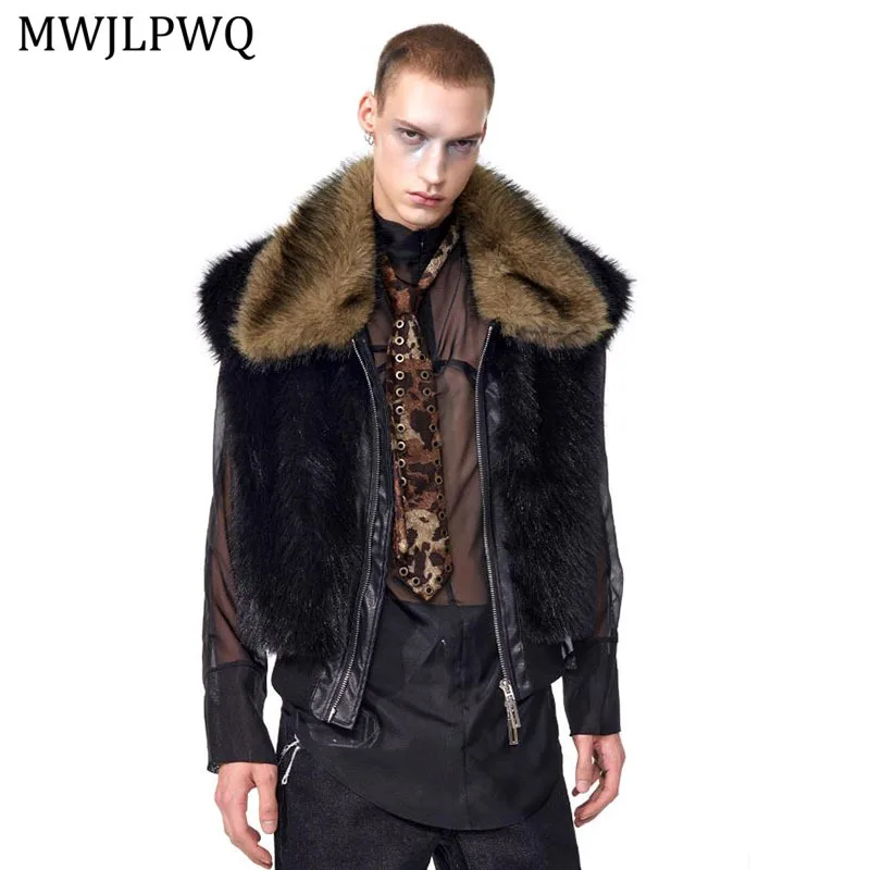 MWJLPWQ High-End Faux Mink Fur Collar Vest Jacket For Men Autumn Winter Streetwear Sleeveless Stylish Trendy New Waistcoat 11580
MWJLPWQ High-End Faux Mink Fur Collar Vest Jacket For Men Autumn Winter Streetwear Sleeveless Stylish Trendy New Waistcoat 11580