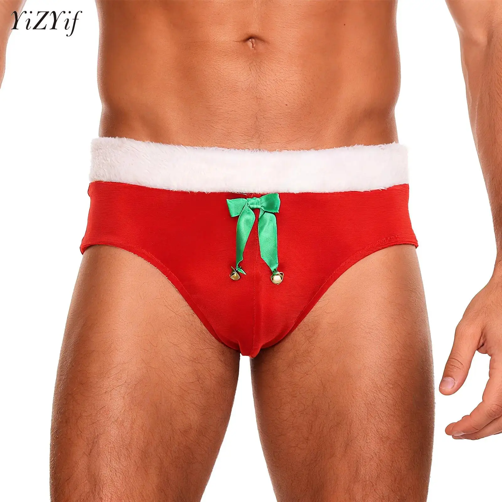 1Pc Mens Christmas Velvet Briefs Underwear Plush Waistband Bulge Pouch Bow Bell Decor Panties Xmas Lingerie Night Dress-up Party
1Pc Mens Christmas Velvet Briefs Underwear Plush Waistband Bulge Pouch Bow Bell Decor Panties Xmas Lingerie Night Dress-up Party