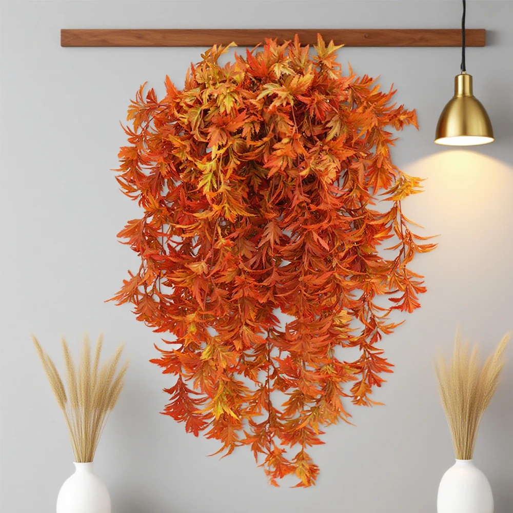 1/2Pcs Fall Hanging Maple Leaves Plants Artificial Autumn Leaves Vines Fall Wall Hanging Plants for Autumn Indoor Outdoor Decor
1/2Pcs Fall Hanging Maple Leaves Plants Artificial Autumn Leaves Vines Fall Wall Hanging Plants for Autumn Indoor Outdoor Decor