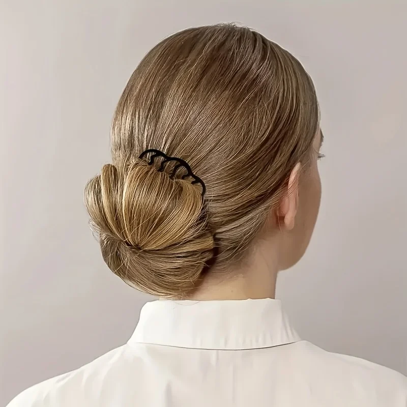 Set of 6 Vintage U-Shaped Hair Clips with Non-Slip Grip | Highly Elastic Plastic Combs for Traditional Buns & Updos, Suitable for All Hair Types | Odorless, Sturdy Black Hair Additions
Set of 6 Vintage U-Shaped Hair Clips with Non-Slip Grip | Highly Elastic Plastic Combs for Traditional Buns & Updos, Suitable for All Hair Types | Odorless, Sturdy Black Hair Additions