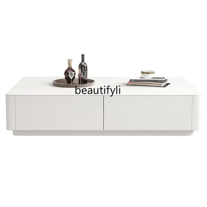 Modern Paint Solid Wood Living Room Rounded Coffee Table TV Cabinet Combination Italian Minimalist Small Apartment furniture
Modern Paint Solid Wood Living Room Rounded Coffee Table TV Cabinet Combination Italian Minimalist Small Apartment furniture