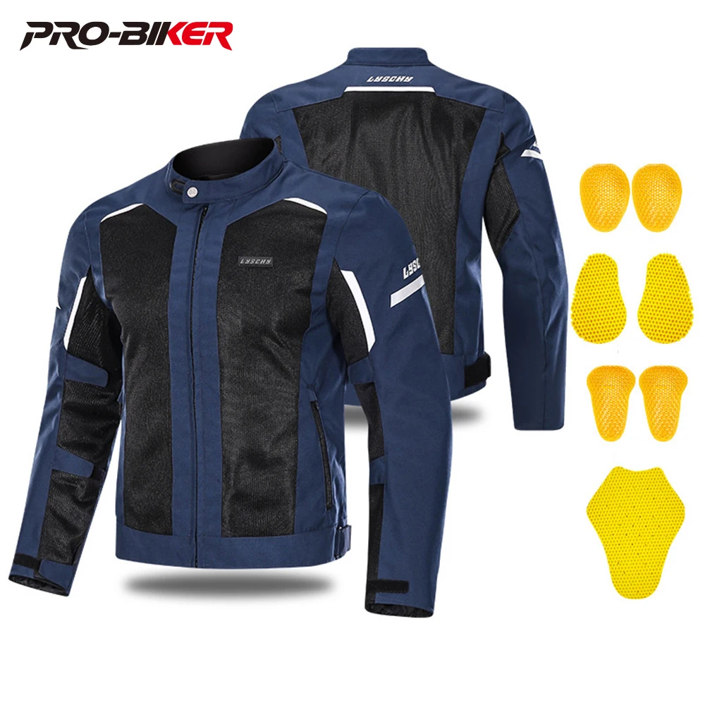 LYSCHY Summer Motorcycle Jacket Breathable Mesh Moto Jacket Protective Gear Motorcycle Jacket Motorbike Clothing 3 Colors
LYSCHY Summer Motorcycle Jacket Breathable Mesh Moto Jacket Protective Gear Motorcycle Jacket Motorbike Clothing 3 Colors