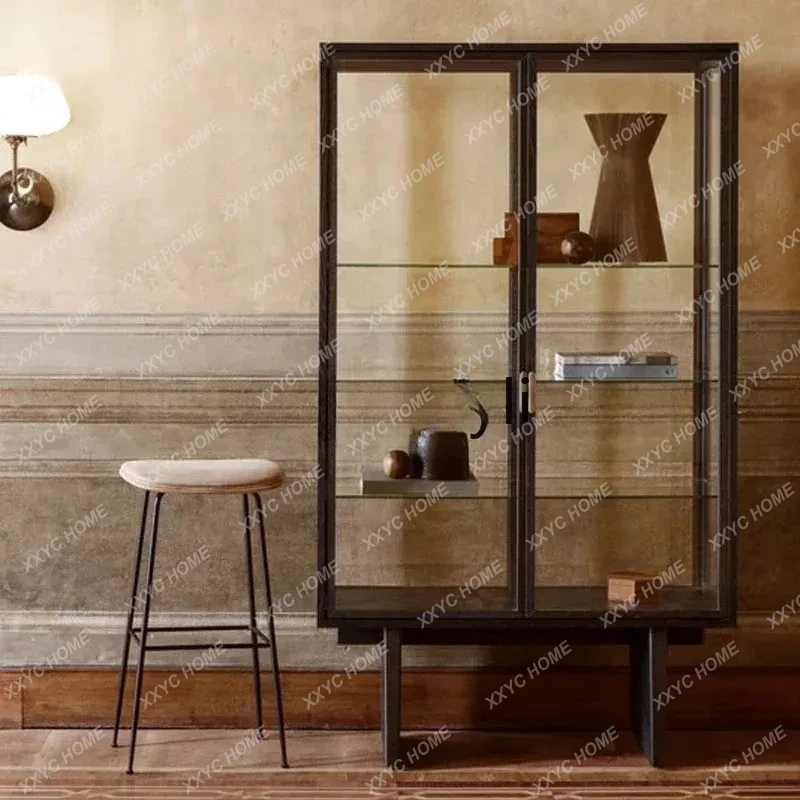 Q Entrance rack, dining side cabinet, wabi-sabi modern simple glass transparent display cabinet
Q Entrance rack, dining side cabinet, wabi-sabi modern simple glass transparent display cabinet