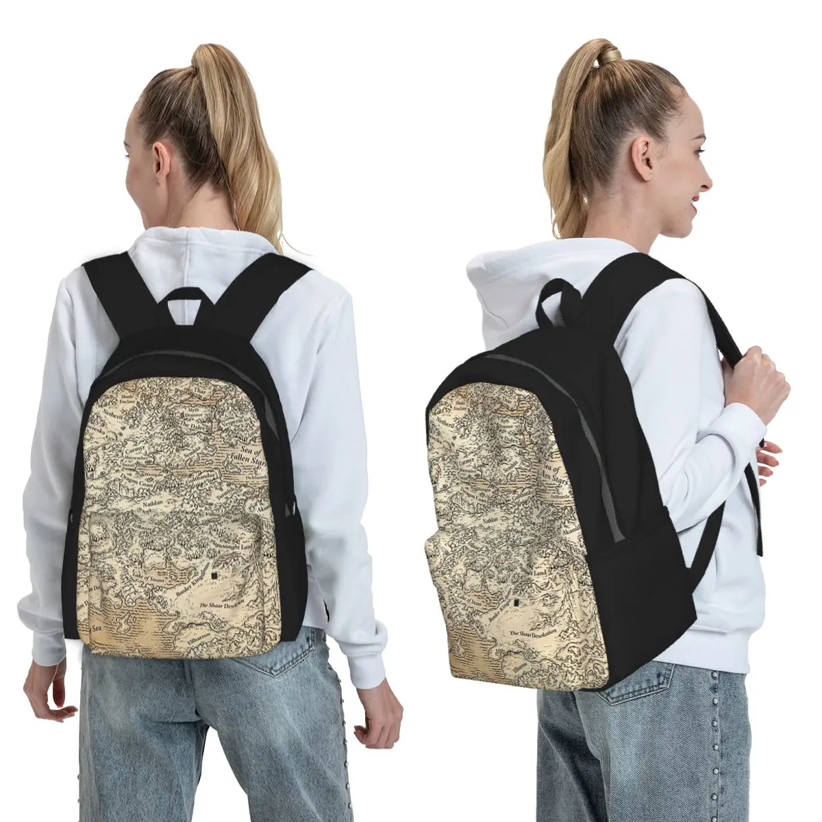 Annotated Map Of Faerun Backpack Student BookBag Children School Bag Computer Shoulder Bags for Men Women
Annotated Map Of Faerun Backpack Student BookBag Children School Bag Computer Shoulder Bags for Men Women