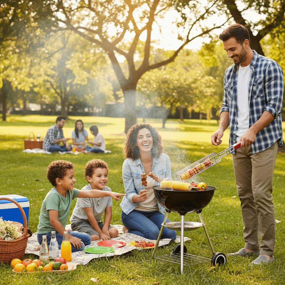 Barbecue Rack Wooden Handle BBQ Cage Portable Mesh Clip Grill Net Nonstick Sausage Clip BBQ Grilling Basket Outdoor Camping
Barbecue Rack Wooden Handle BBQ Cage Portable Mesh Clip Grill Net Nonstick Sausage Clip BBQ Grilling Basket Outdoor Camping