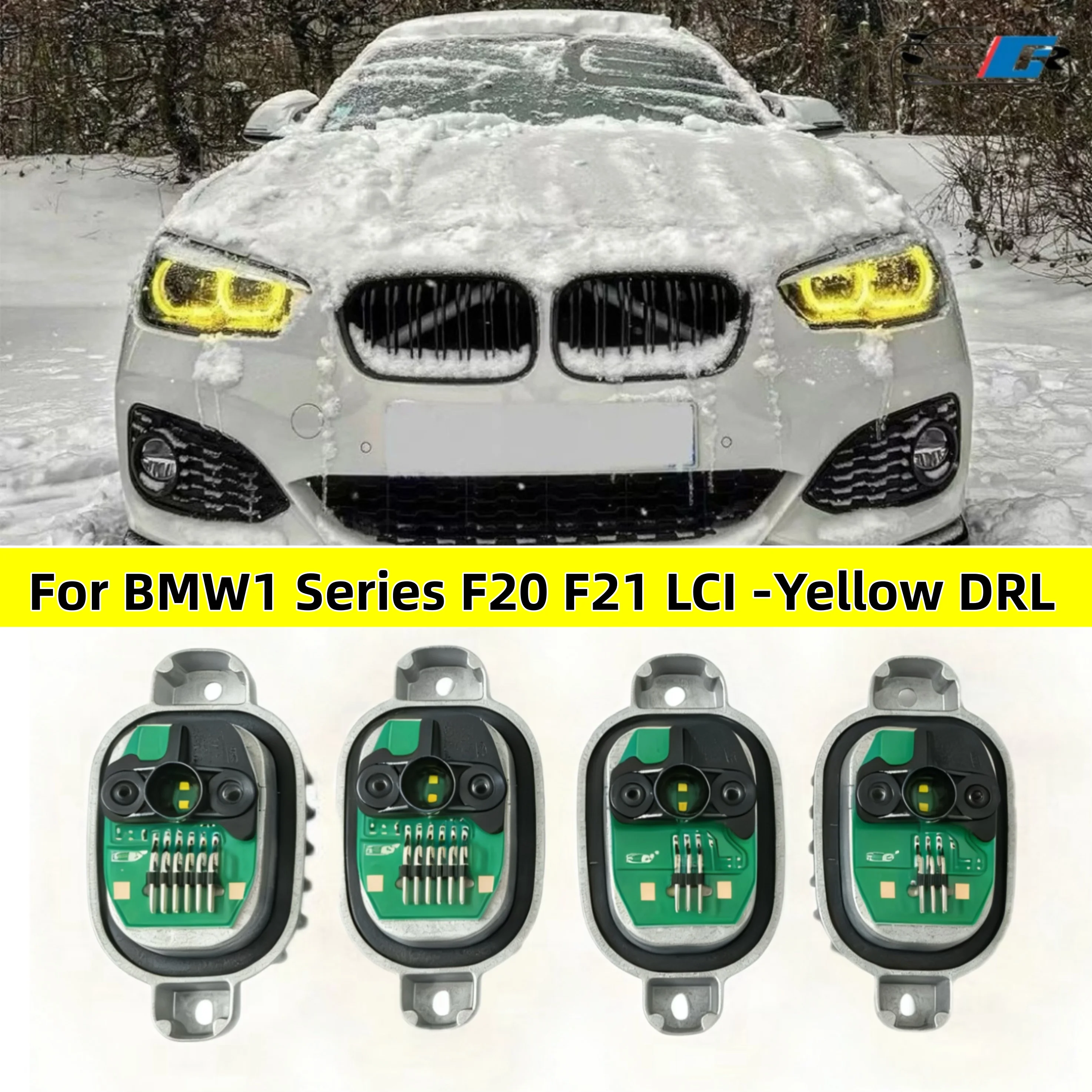 Yellow Angel Eyes DRL Module 2016 2017 2018 For BMW 1 series F20 F21 LCI LED Headlight Daytime Running Light 63117428425 Boards
Yellow Angel Eyes DRL Module 2016 2017 2018 For BMW 1 series F20 F21 LCI LED Headlight Daytime Running Light 63117428425 Boards