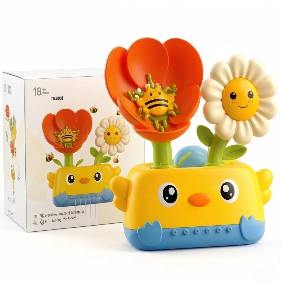 1Pc Flower Spinning Bath Toy, creative water spray shower, fun rotating playset for baby bathing, ideal daily gift
1Pc Flower Spinning Bath Toy, creative water spray shower, fun rotating playset for baby bathing, ideal daily gift