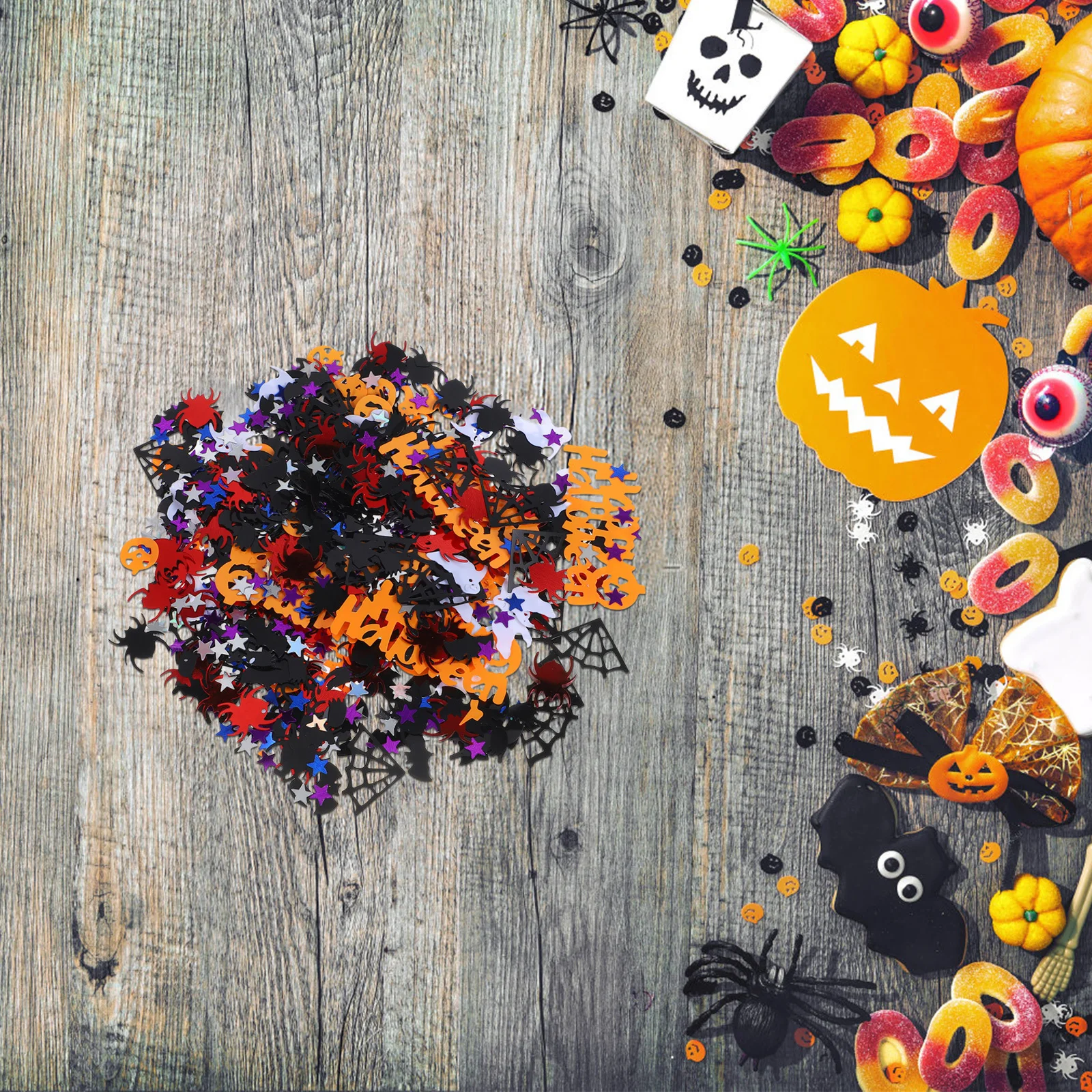Halloween Confetti Mix 0.7Mm-50Mm Pvc Foil Glitter Shapes Bats Spiders Pumpkins Witches Stars Party Table Scatter Decor
Halloween Confetti Mix 0.7Mm-50Mm Pvc Foil Glitter Shapes Bats Spiders Pumpkins Witches Stars Party Table Scatter Decor
