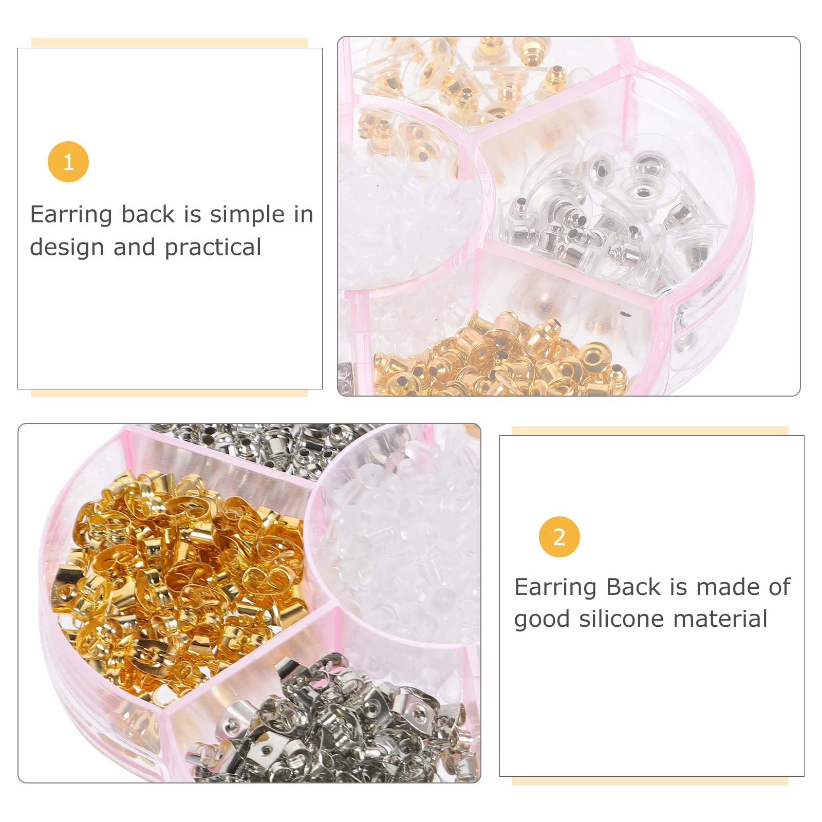 Soft Silicone Earring Backs Replacement For Heavy Earrings Diy Jewelry Accessories Locking Studs Ear Plug
Soft Silicone Earring Backs Replacement For Heavy Earrings Diy Jewelry Accessories Locking Studs Ear Plug