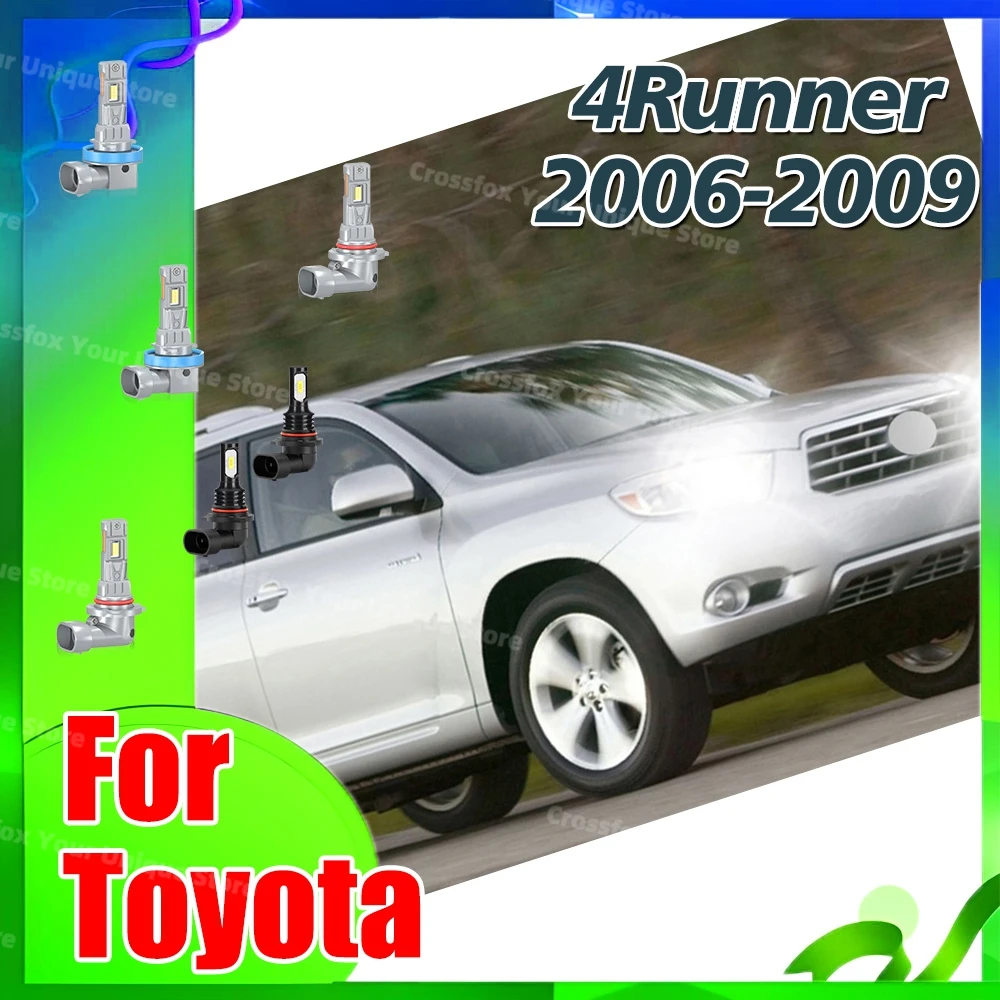 2/6x светодиодные противотуманные фары для Toyota 4Runner 2006 2007 2008 2009 авто дальнего ближнего света 30000LM фары 12 В 6000 К автомобильные лампы
2/6x светодиодные противотуманные фары для Toyota 4Runner 2006 2007 2008 2009 авто дальнего ближнего света 30000LM фары 12 В 6000 К автомобильные лампы