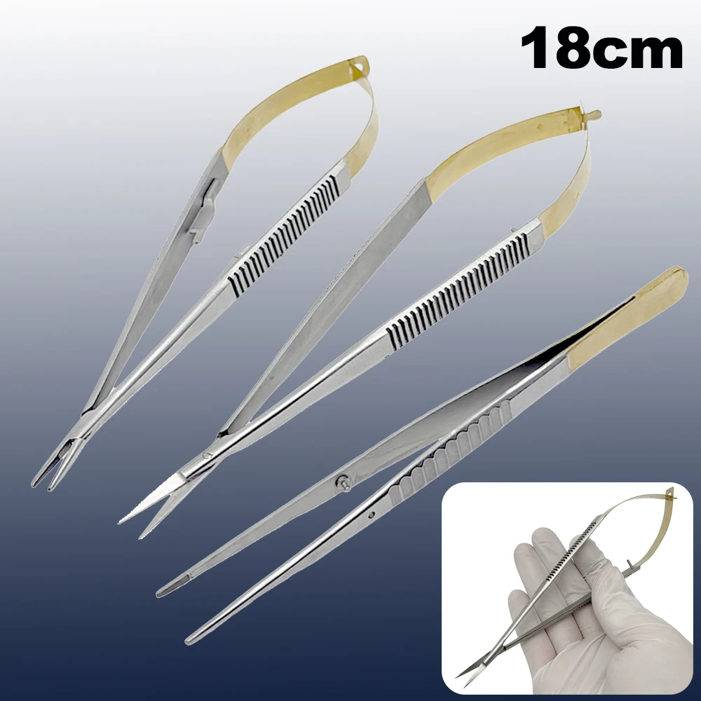 18Cm Dental Needle Holder Surgical Scissors Orthodontic Implant Holding Forceps Castroviejo Tweezer Dental Instruments
18Cm Dental Needle Holder Surgical Scissors Orthodontic Implant Holding Forceps Castroviejo Tweezer Dental Instruments