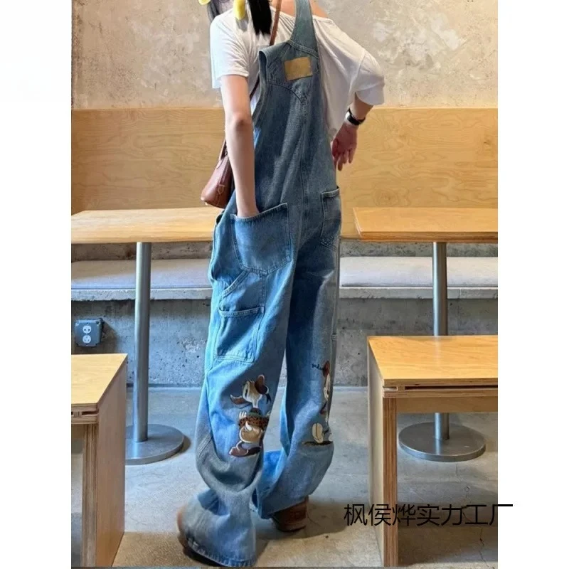 Женские комбинезоны с мультяшным принтом, острые свободные комбинезоны с широкими штанинами, легкие джинсовые брюки длиной до пола с напуском
Женские комбинезоны с мультяшным принтом, острые свободные комбинезоны с широкими штанинами, легкие джинсовые брюки длиной до пола с напуском