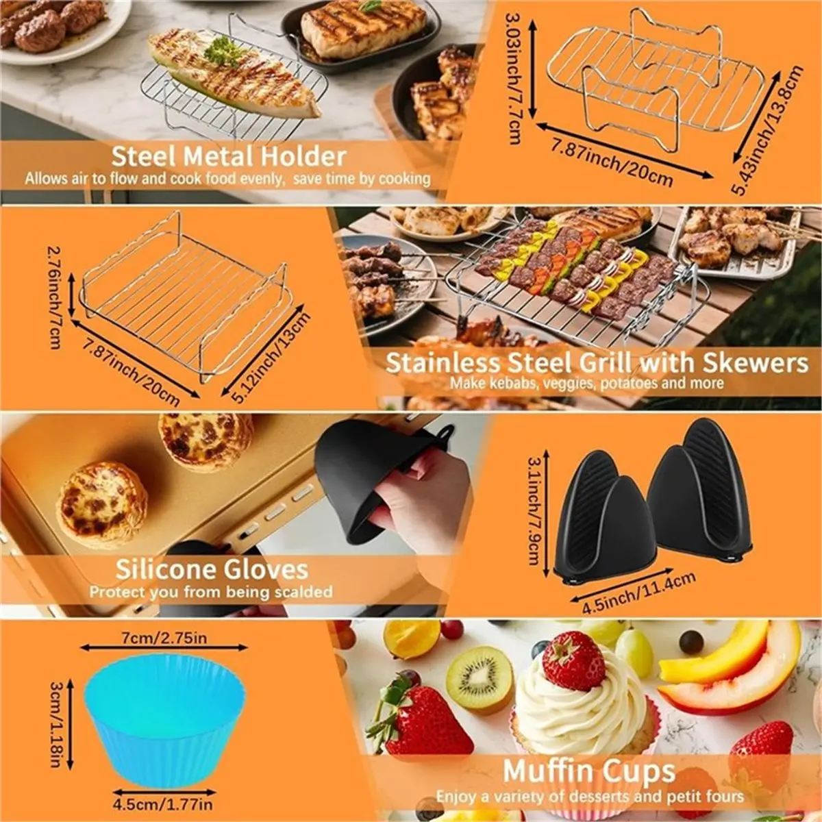Аксессуары для аэрофритюрницы A22I для Foodi Flexdrawer 10.4 L, аэрофритюрница с горячим воздухом AF500EU AF500EUCP, силиконовая форма для аэрофритюрницы
Аксессуары для аэрофритюрницы A22I для Foodi Flexdrawer 10.4 L, аэрофритюрница с горячим воздухом AF500EU AF500EUCP, силиконовая форма для аэрофритюрницы
