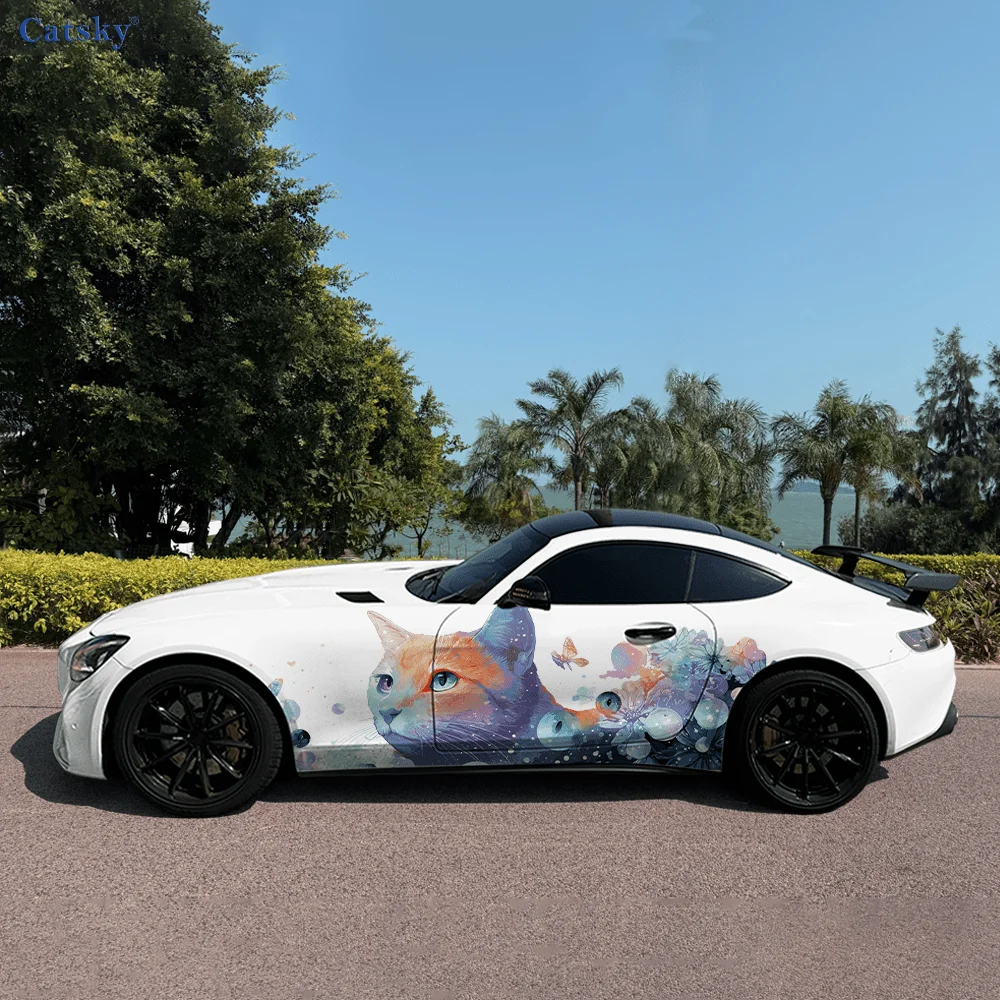 Colorful Cat Butterfly Car Vinyl Wraps Decal Self-adhesive PVC Sticker Suitable for Trucks SUV Decoration Auto Accessories Gift
Colorful Cat Butterfly Car Vinyl Wraps Decal Self-adhesive PVC Sticker Suitable for Trucks SUV Decoration Auto Accessories Gift