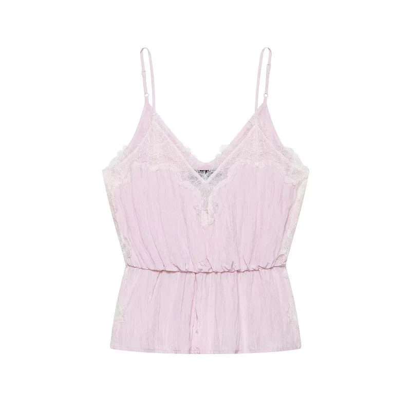 Withered Off Shoulder V-neck Cinched Lace Lingerie Style Camisole Top Woman Clothes Shirts & Blouses Women's Clothes Shirts Tops
Withered Off Shoulder V-neck Cinched Lace Lingerie Style Camisole Top Woman Clothes Shirts & Blouses Women's Clothes Shirts Tops