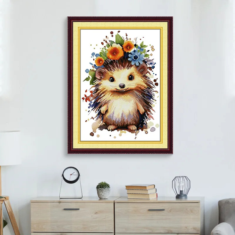 Joy Sunday Pre-printed Cross Stitch Kit Easy Pattern Aida Stamped Fabric Embroidery Set-Pretty Hedgehog
Joy Sunday Pre-printed Cross Stitch Kit Easy Pattern Aida Stamped Fabric Embroidery Set-Pretty Hedgehog