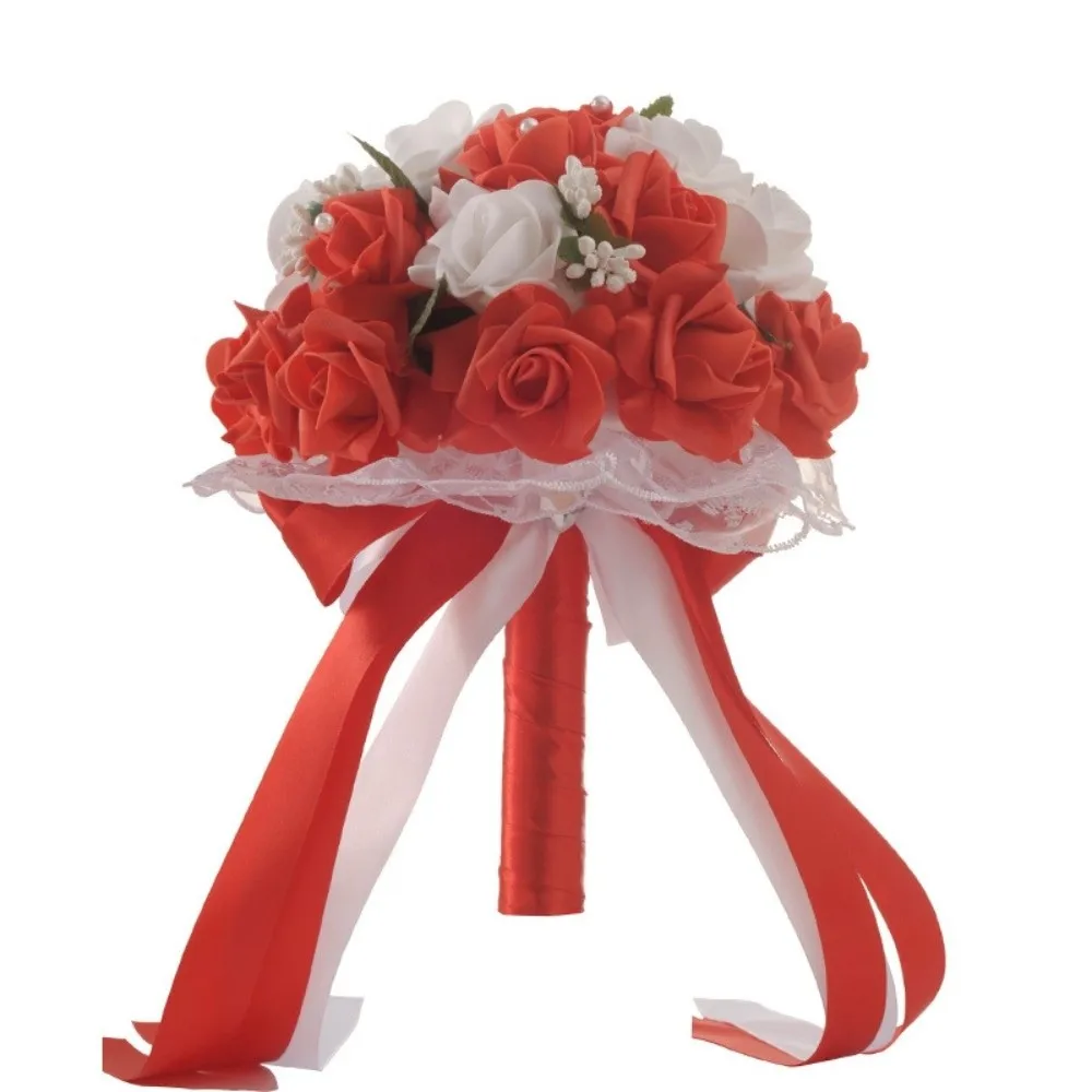 Romantic Artificial Hand Bouquet Silk Flowers Pearl Bridal Bouquets Sweet White Roses Wedding Bouquets Ceremony Anniversary
Romantic Artificial Hand Bouquet Silk Flowers Pearl Bridal Bouquets Sweet White Roses Wedding Bouquets Ceremony Anniversary