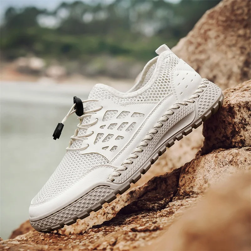 2025 white Hand-sewn casual shoes man breathable air mesh Ultra-light hiking shoes outdoor wading shoe Men's sneakers fashion
2025 white Hand-sewn casual shoes man breathable air mesh Ultra-light hiking shoes outdoor wading shoe Men's sneakers fashion