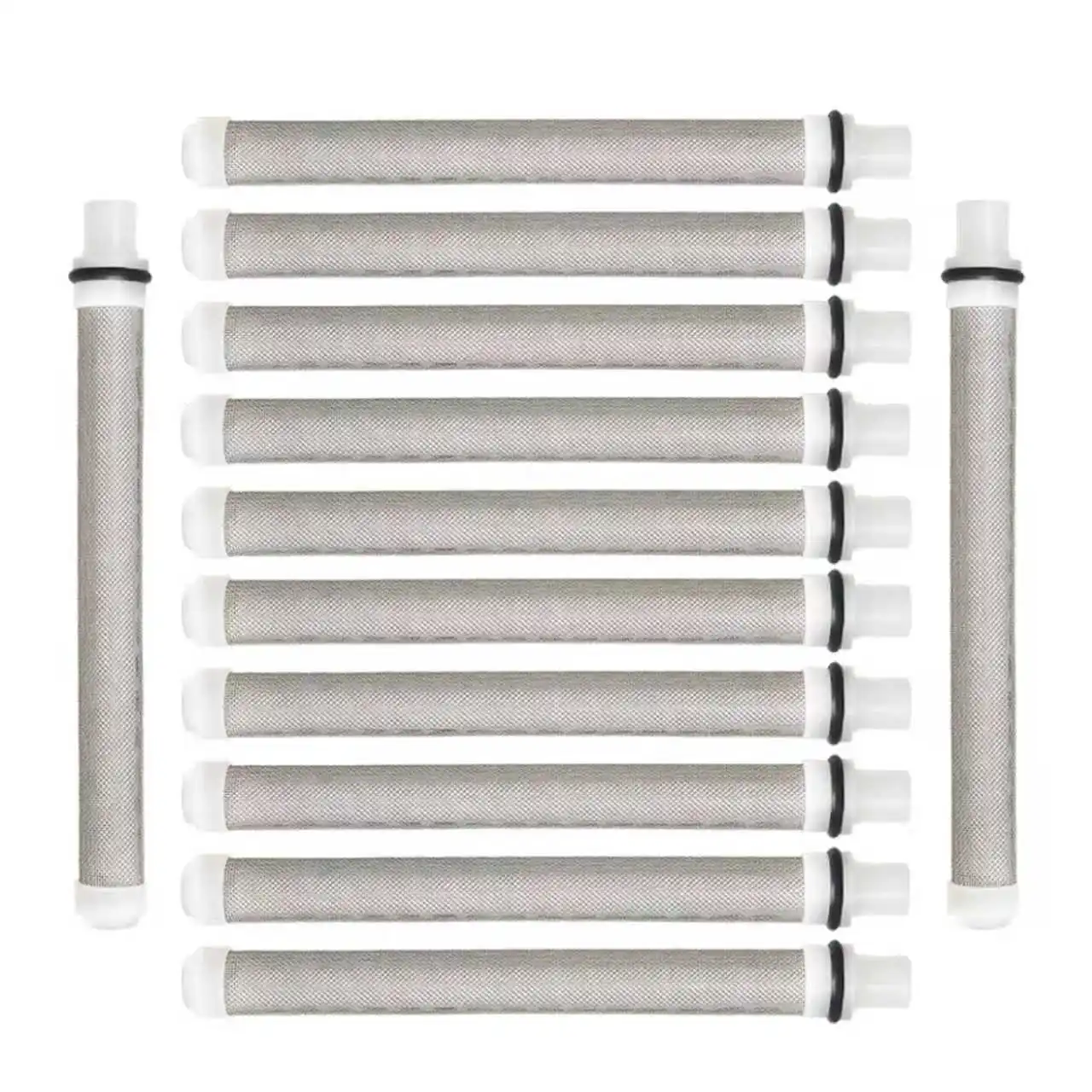 12 Pack Airless Spray Gun Filter 60 Mesh Replacement High Pressure Spraying Accessories Push on Type
12 Pack Airless Spray Gun Filter 60 Mesh Replacement High Pressure Spraying Accessories Push on Type