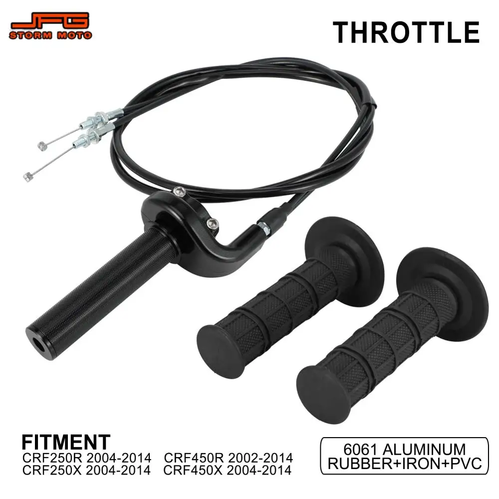 Throttle Twist Handle Grips Tube Cable Assembly Handlebar Rubber Set Kit For CRF 250R 250X 450X 2004-2014 450R 2002-2014 Parts
Throttle Twist Handle Grips Tube Cable Assembly Handlebar Rubber Set Kit For CRF 250R 250X 450X 2004-2014 450R 2002-2014 Parts