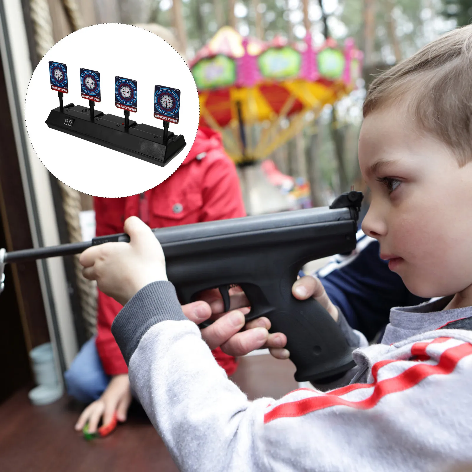 1Set Electronic Scoring Target Automatic Return Design High Precision for Shooting Game Practice Multiplayer Fun
1Set Electronic Scoring Target Automatic Return Design High Precision for Shooting Game Practice Multiplayer Fun