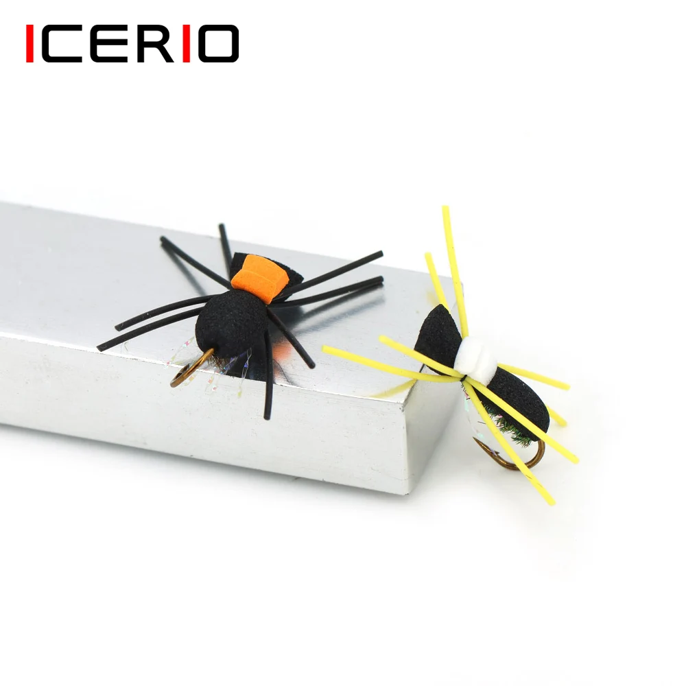 ICERIO 6pcs Foam Beetle Fly Trout Yellowfish Bass Barbel Carp Blue Kurper Trout Bass Fly Fishing Insect Artificial Bait #10
ICERIO 6pcs Foam Beetle Fly Trout Yellowfish Bass Barbel Carp Blue Kurper Trout Bass Fly Fishing Insect Artificial Bait #10