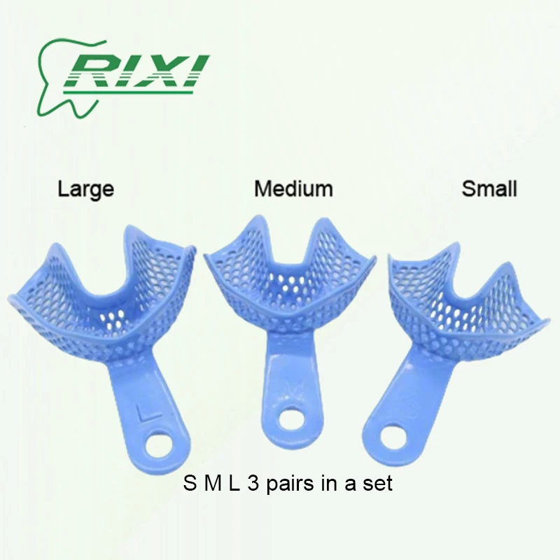 RIXI Steel Plastic Autoclavable Dental Impression Tray S/M/L 3 Pairs Teeth Tray for Dental Clinic Dentist Oral Care Tool
RIXI Steel Plastic Autoclavable Dental Impression Tray S/M/L 3 Pairs Teeth Tray for Dental Clinic Dentist Oral Care Tool