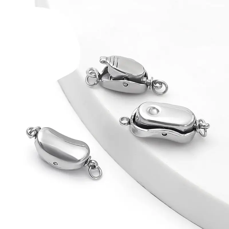 10 Pieces Stainless Steel Ingot Buckle Saddle Mouth DIY Pea Buckle Insert Buckle Jewelry Connection Buckle Accessories
10 Pieces Stainless Steel Ingot Buckle Saddle Mouth DIY Pea Buckle Insert Buckle Jewelry Connection Buckle Accessories
