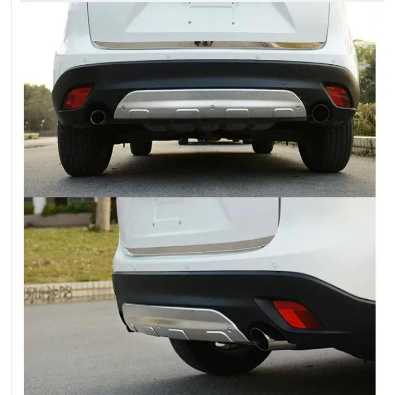 Car styling 2 pcs Stainless steel front and rear Bumper Protector Skid Plate cover FOR mazda CX-5 CX5 2015 2016 year 
Car styling 2 pcs Stainless steel front and rear Bumper Protector Skid Plate cover FOR mazda CX-5 CX5 2015 2016 year