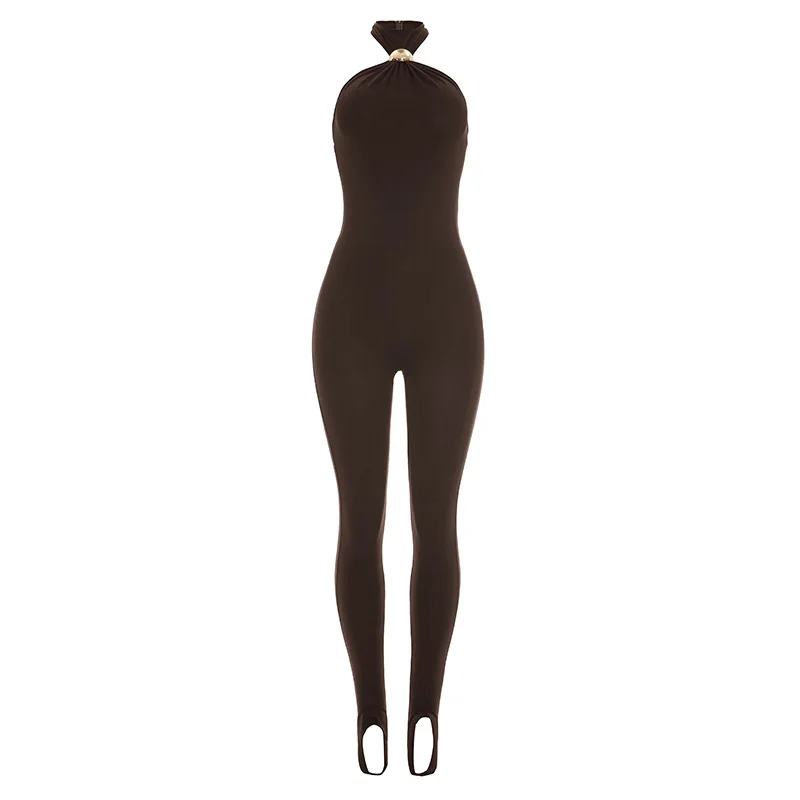 Spring new solid color off shoulder sleeveless slim and sexy jumpsuit
Spring new solid color off shoulder sleeveless slim and sexy jumpsuit