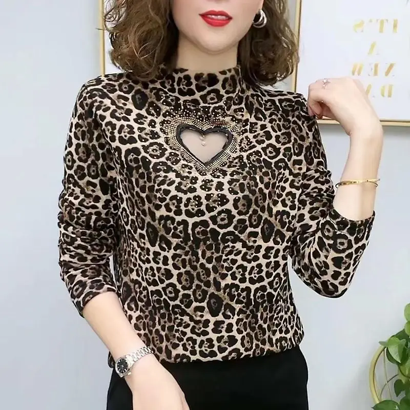Women's Autumn Winter New Fashion Half High Collar Pullover Long Sleeved Printed Bottom Shirt Casual Versatile Western-style Top
Women's Autumn Winter New Fashion Half High Collar Pullover Long Sleeved Printed Bottom Shirt Casual Versatile Western-style Top