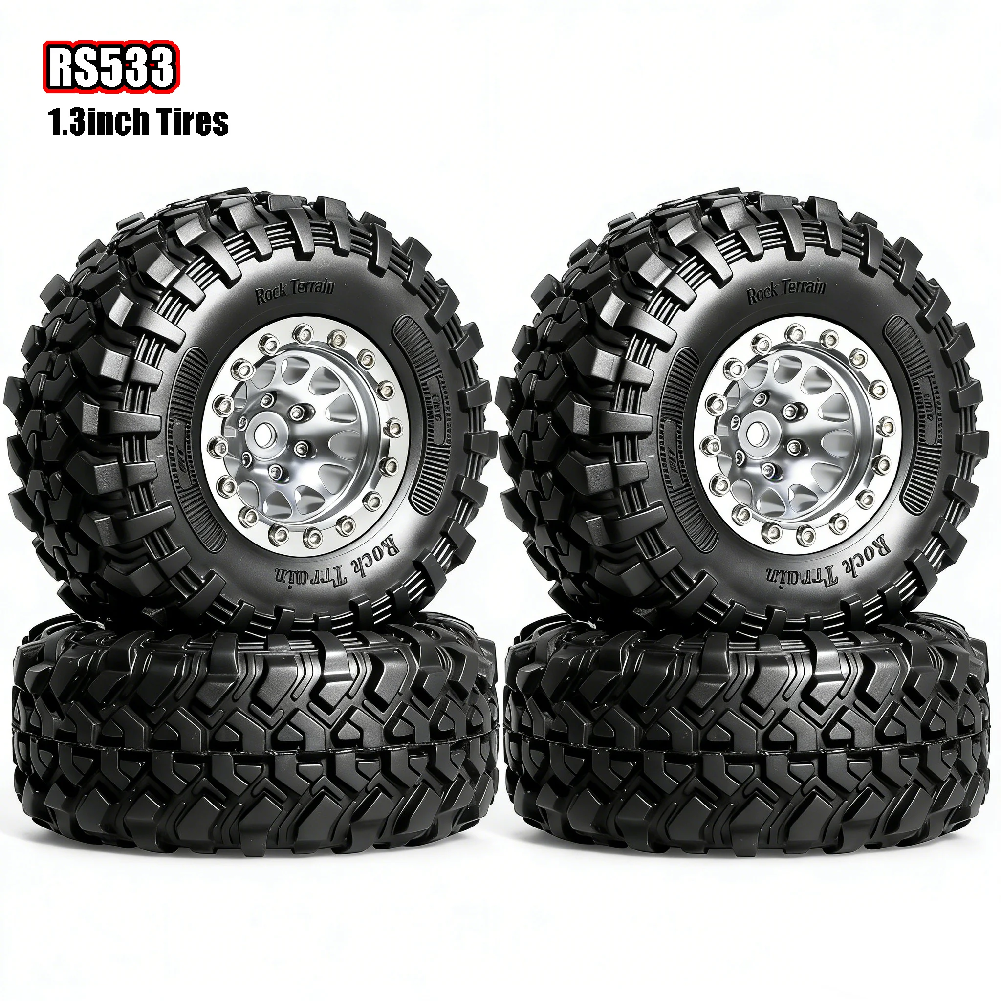 RED SPIDER 1.3 inch Metal Beadlock Wheel RubbeTireOuter diameter 64 mm for 1/18 1/24 TRX4M SCX24 AX24 FCX18 FCX24 RC Crawler Car
RED SPIDER 1.3 inch Metal Beadlock Wheel RubbeTireOuter diameter 64 mm for 1/18 1/24 TRX4M SCX24 AX24 FCX18 FCX24 RC Crawler Car