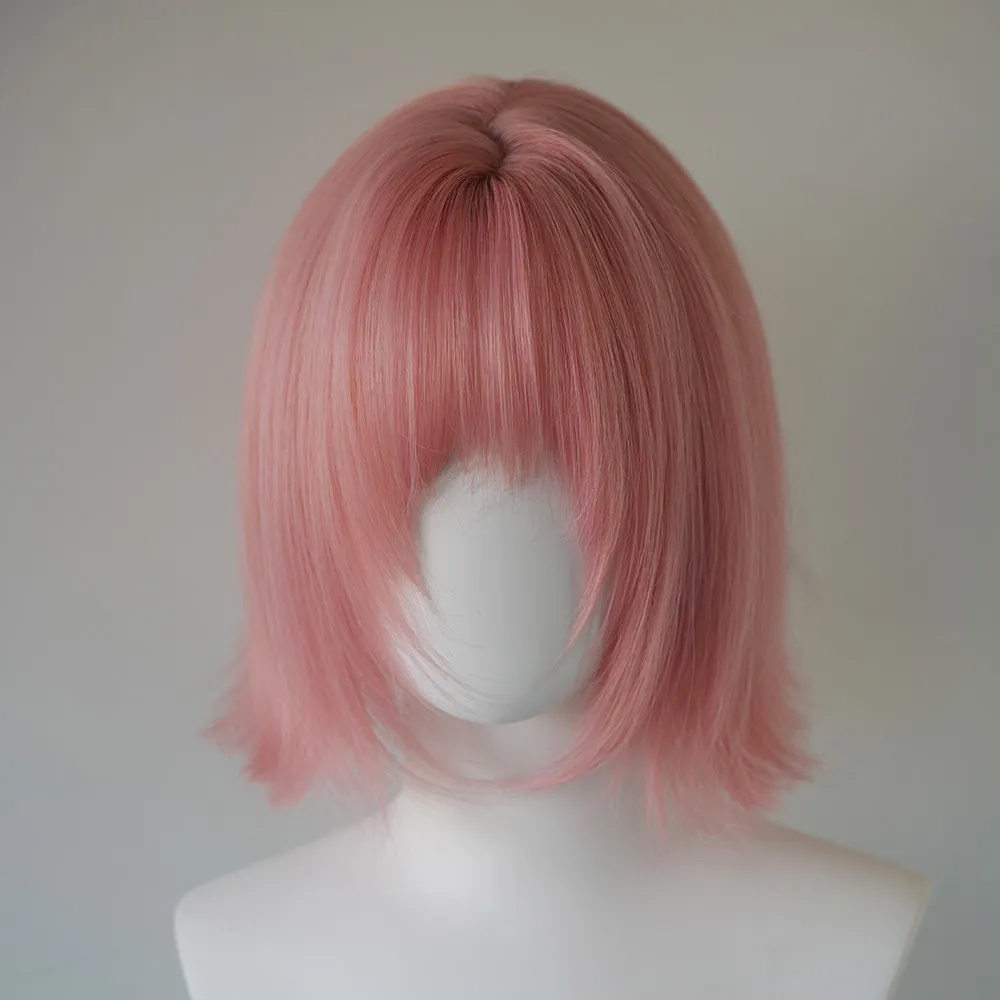 Pink wig full head cover women's short hair cos eversion light color daily girl group JK color shoulder length hair
Pink wig full head cover women's short hair cos eversion light color daily girl group JK color shoulder length hair