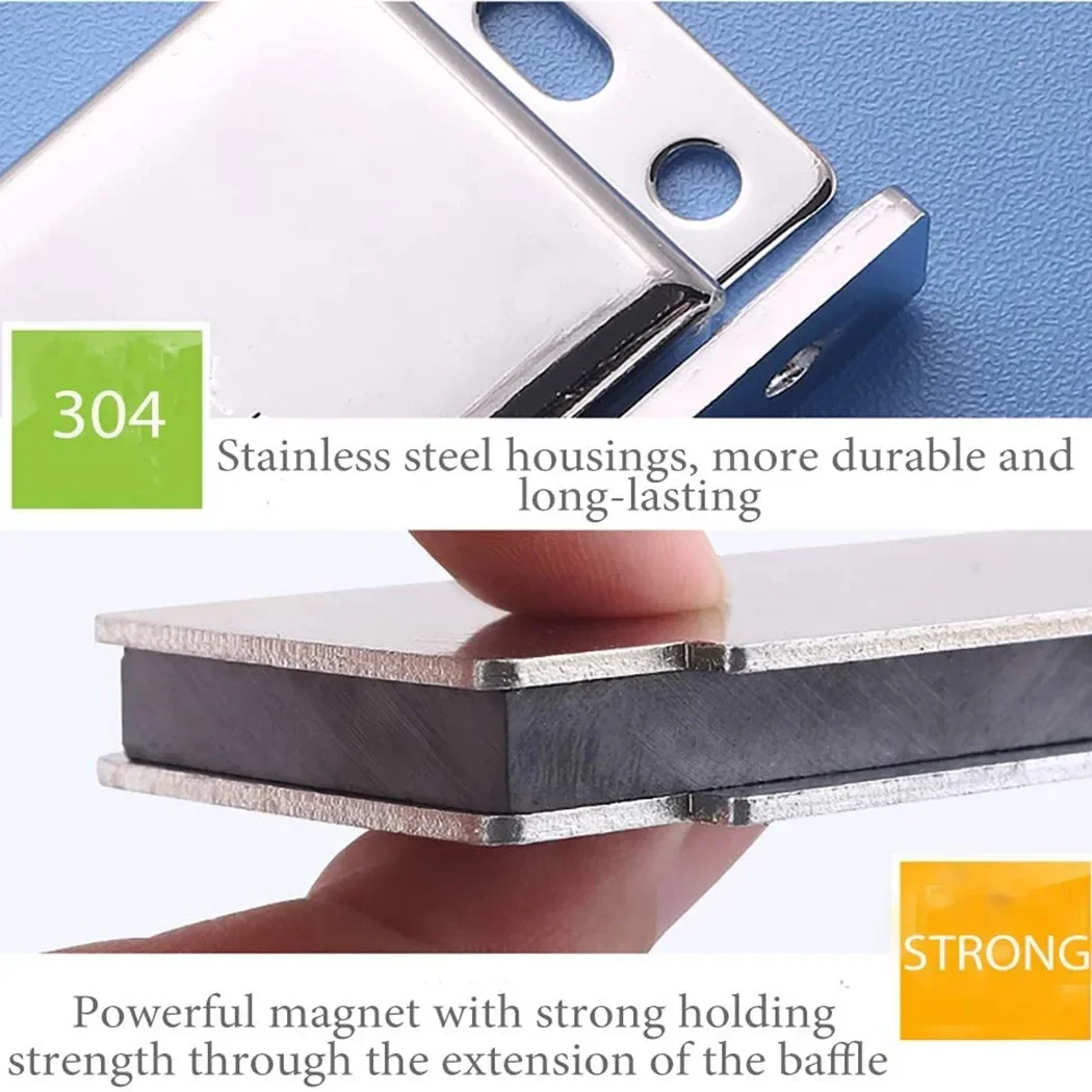 Magnetic Cabinet Door Limiter 304 Stainless Steel Polished Chrome Housing Glass Sliding Door Drawer Magnetic Door Stopper
Magnetic Cabinet Door Limiter 304 Stainless Steel Polished Chrome Housing Glass Sliding Door Drawer Magnetic Door Stopper