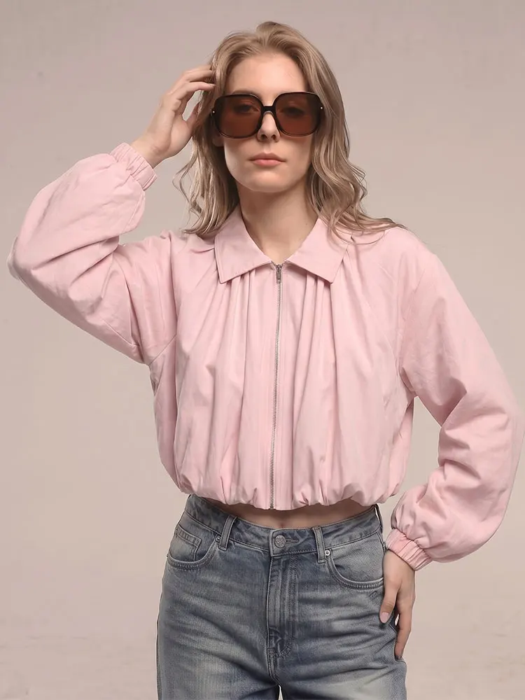 HH Womens Cropped Loose Jacket Pink Puff Sleeve Zip for Date Casual Fashion Party Streetwear Daily Vacation Holiday Coat
HH Womens Cropped Loose Jacket Pink Puff Sleeve Zip for Date Casual Fashion Party Streetwear Daily Vacation Holiday Coat