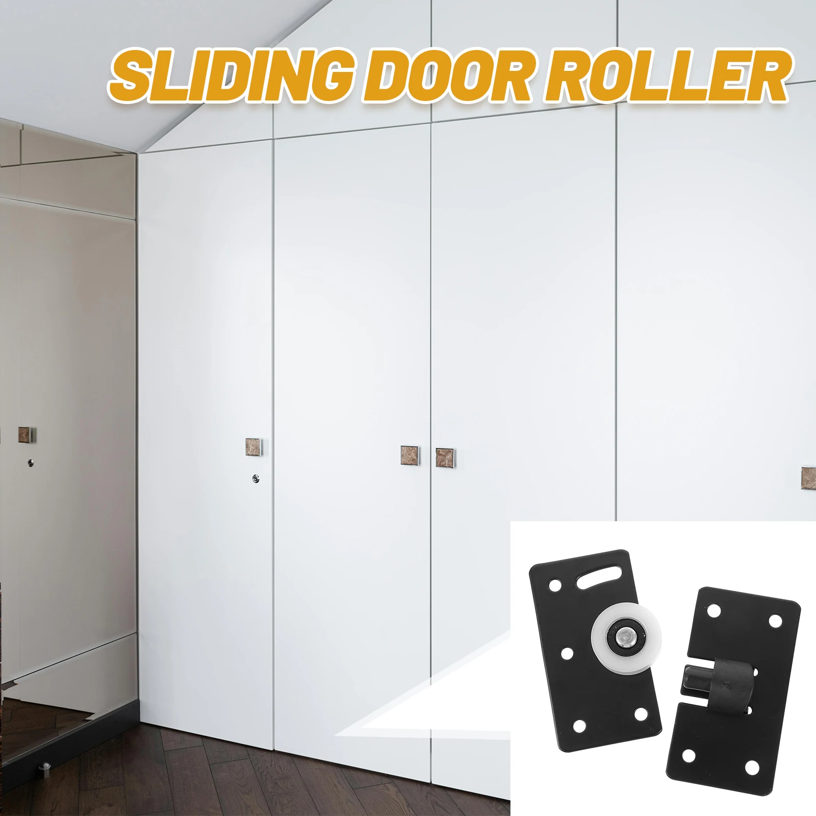2 Pcs Sliding Door Guide Wheel Rail Scroll for Cabinet Pulley System Wardrobe Lower Roller
2 Pcs Sliding Door Guide Wheel Rail Scroll for Cabinet Pulley System Wardrobe Lower Roller