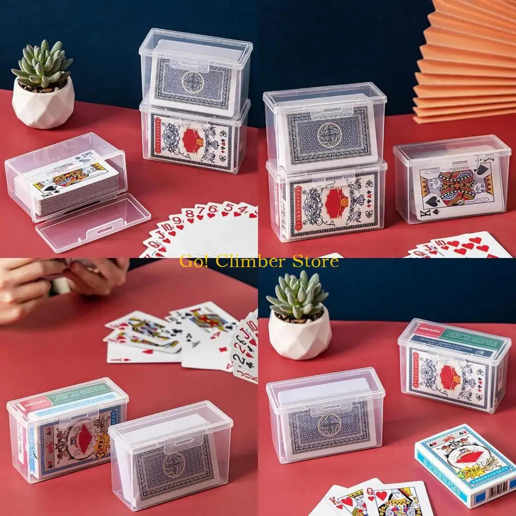 Q84C Portable Playing Card Case Container Plastic Gaming Card Holder Organizers Empty Snaps Closed Card Storage Box Durable
Q84C Portable Playing Card Case Container Plastic Gaming Card Holder Organizers Empty Snaps Closed Card Storage Box Durable