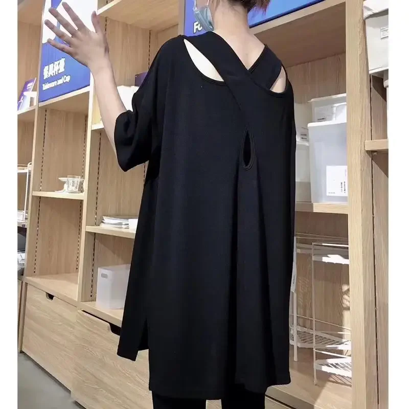 Female Fashionable Chic Hollow Out Short Sleeve Top Summer Women's Clothing Simplicity All-match Solid Color V-Neck T-shirt Z189
Female Fashionable Chic Hollow Out Short Sleeve Top Summer Women's Clothing Simplicity All-match Solid Color V-Neck T-shirt Z189