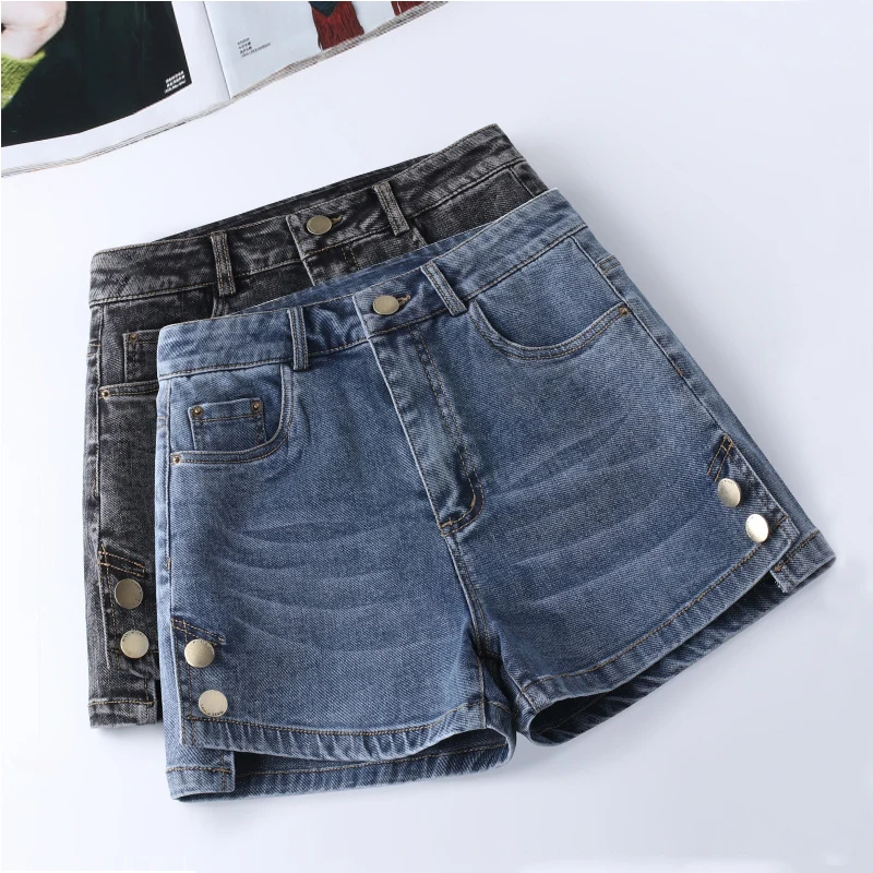 High Waist Denim Shorts For Women Summer Simple Solid Slim Fit Hot Pants Female Casual Short Pants Versatile
High Waist Denim Shorts For Women Summer Simple Solid Slim Fit Hot Pants Female Casual Short Pants Versatile