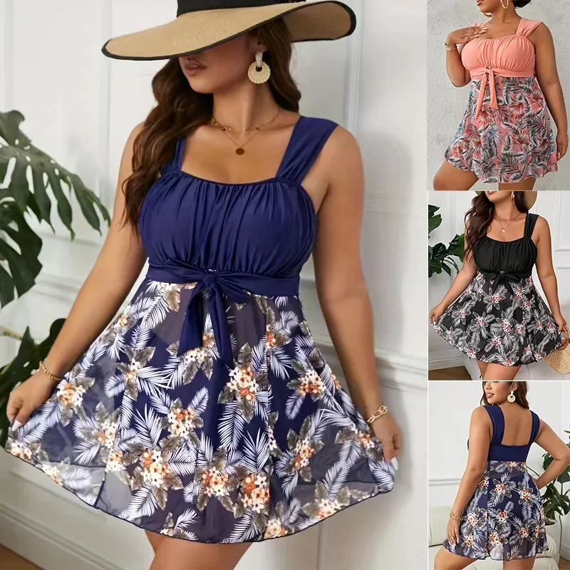 5XL Plus Size Swimdress High Waist Women Swimwear Push Up Bikini Flower Printed Beach Swimsuit Bathing Suit Women Chubby Tankini
5XL Plus Size Swimdress High Waist Women Swimwear Push Up Bikini Flower Printed Beach Swimsuit Bathing Suit Women Chubby Tankini