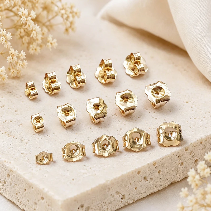 14K Gold Filled Earring Back Wholesale Supplies for Jewelry Making Handmde DIY Accessories Gold Jewelry Finding Earring Back
14K Gold Filled Earring Back Wholesale Supplies for Jewelry Making Handmde DIY Accessories Gold Jewelry Finding Earring Back