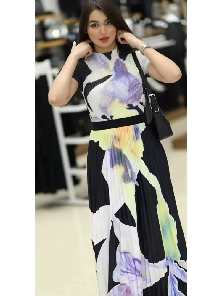 2025 Miyake Pleated Elegant Slim T-shirt Plant Flower Pleated Skirt Two-piece Set Design Sense Niche Fashion Set
2025 Miyake Pleated Elegant Slim T-shirt Plant Flower Pleated Skirt Two-piece Set Design Sense Niche Fashion Set
