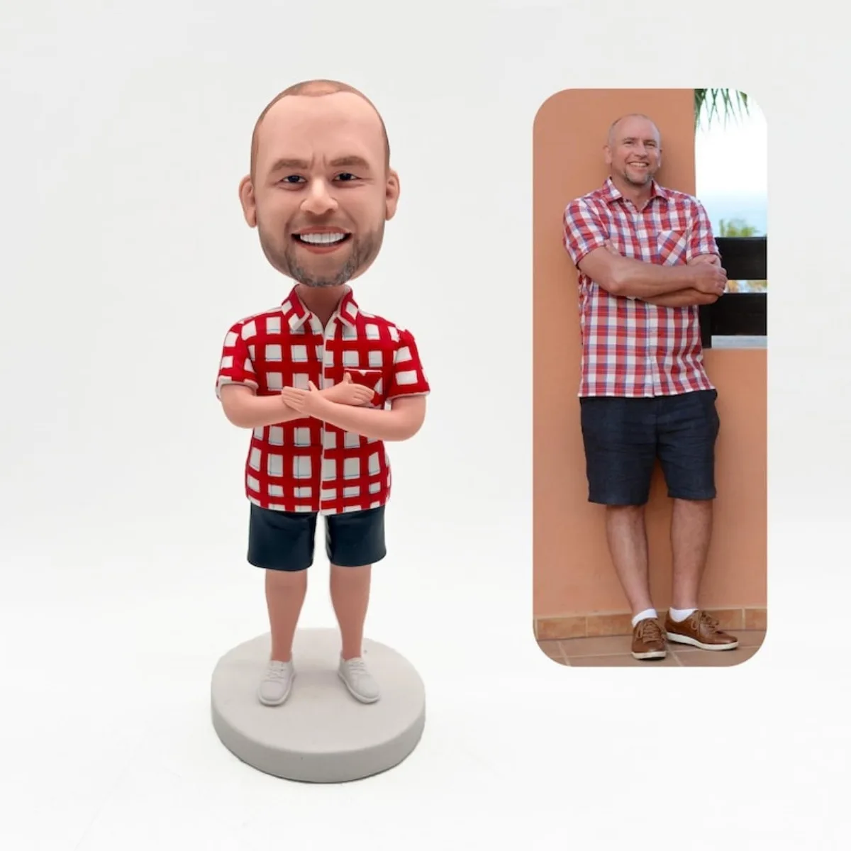 Персонализированная глиняная фигурка-бобблхед ручной работы, кукла-бобблхед, фигурки-бобблхеды, индивидуальный подарок для семьи и друзей
Персонализированная глиняная фигурка-бобблхед ручной работы, кукла-бобблхед, фигурки-бобблхеды, индивидуальный подарок для семьи и друзей